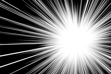 Wall Mural - sun ray or star burst comic radial lines background