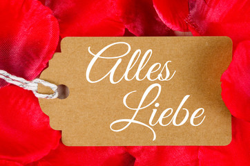 Wall Mural - Alles Liebe