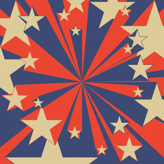 Wall Mural - flying stars background