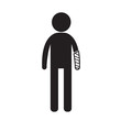 © IconWeb - People Broken Arm and Leg Icon Illustration design