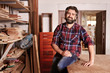 © mavoimages - Portrait of a carpenter craftsman in his woodwork studio