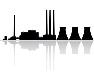 Power Plant Silhouette