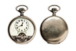 Rare Pocket Watch Isolated on White (Clipping path)
