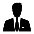 Businessman icon, silhouette avatar profile picture