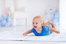 Baby Boy In White Nursery