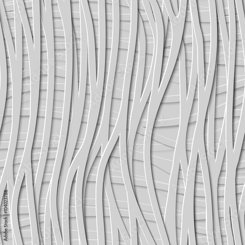 Naklejka na szybę Seamless Design Creativity 3D Background of Lines, Vector Illustration.