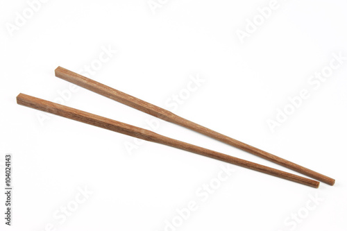 Fotografie, Obraz wooden chopsticks isolated on white background