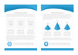 © Lifeking - Vector flyer template design with front page and back page. Business brochure or cover