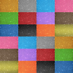 Wall Mural - 12 colorful glitter background texture defocused sparkling light