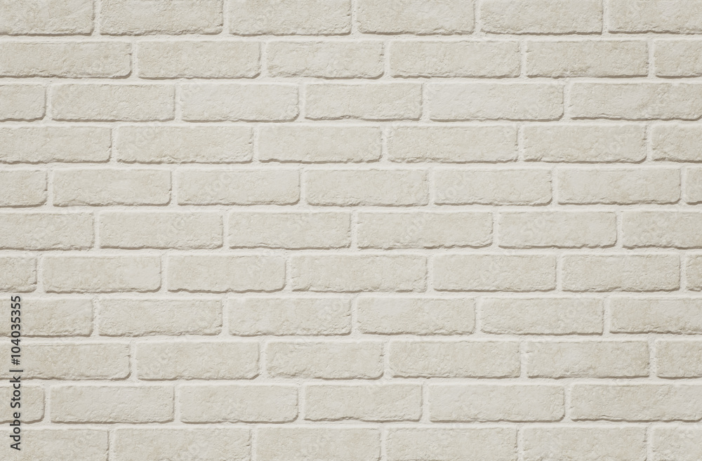 White brick tile wall seamless background and texture Stock Photo ...