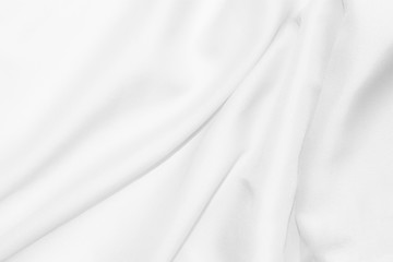 white cloth background abstract with soft waves.