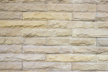 Background Of Stone Wall Made With Blocks