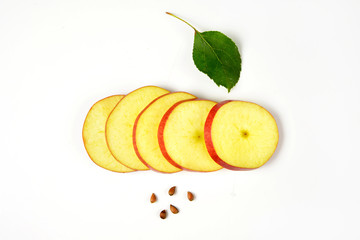 Canvas Print - fresh apple slices