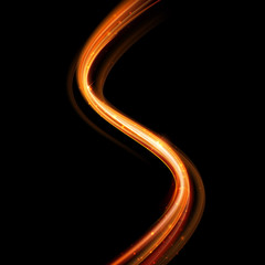 Aufkleber - Vector magic glowing spark swirl trace. Bokeh glitter light smoke.
