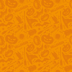 Canvas Print - Halloween pattern for seamless background.