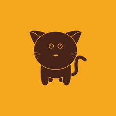 Sticker - Cute cartoon cat