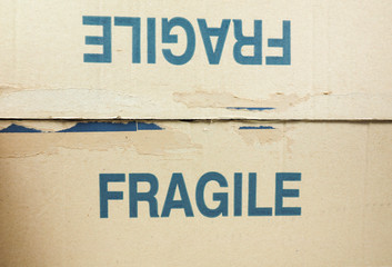 Sticker - Fragile tag on packet