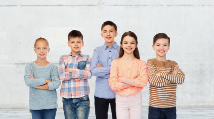 Canvas Print - happy smiling children