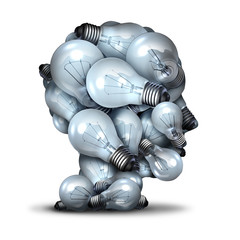 Wall Mural - Light Bulb Head