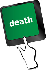 Poster - death button on computer keyboard pc key