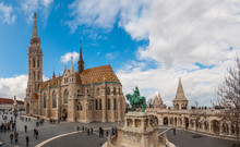 Matthias Church Is A Roman Catholic Church Located In Budapest, Hungary, In Front Of The Fisherman's Bastion At The Heart Of Buda's Castle District