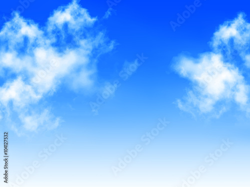 Naklejka dekoracyjna Błekit nieba i chmury