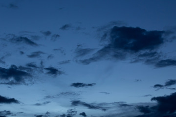 Wall Mural - black cloud in dark night sky background