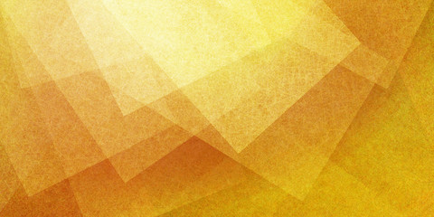 abstract yellow gold background with layers of transparent shapes in random pattern, cool modern bac