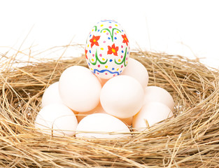 Wall Mural - Decorated Easter eggs