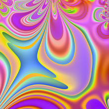 Colorful Fractal Background. A Fractal Is A Natural Phenomenon O