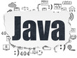 Programming concept: Java on Torn Paper background