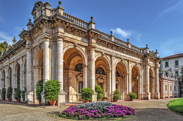 Poster - flower bed in Montecatini Terme