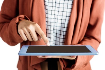 Poster - Businesswoman using a tablet
