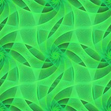 Green Seamless Fractal Veil Pattern