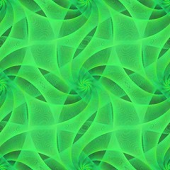 Poster - Green seamless fractal veil pattern