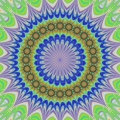 Poster - Geometric floral mandala background