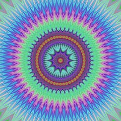 Poster - Oriental style floral mandala design