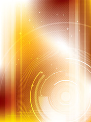 abstract technology background with hexagons