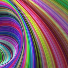 Poster - Rainbow vortex - colorful fractal background