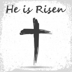 Wall Mural - He is risen. Easter background.