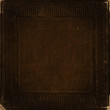 Brown vintage background from distress grunge fabric texture with antique ornamental frame