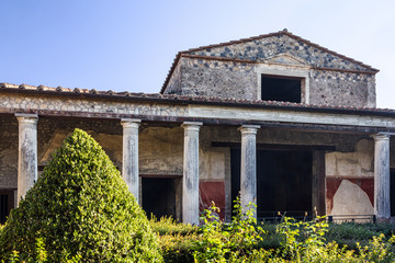 Pompeii, Naples, Italy. Ancient Roman city ruins