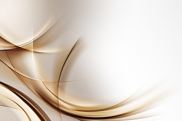 Abstract Gold Wave Design Background