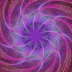 Poster - purple abstract colorful fractal background