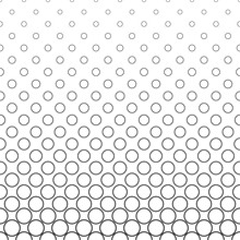 Repeating Black White Vector Circle Pattern Design