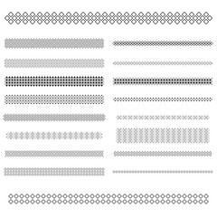 Poster - Design elements - text divider line set