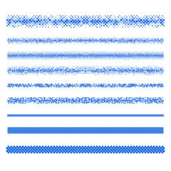 Poster - Design elements - pixel text divider line set