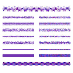 Poster - Design elements - pixel text divider line set