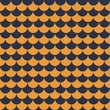 Yellow Fish Scales Seamless Pattern