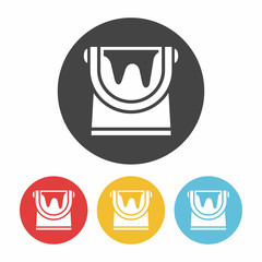 Canvas Print - paint bucket icon